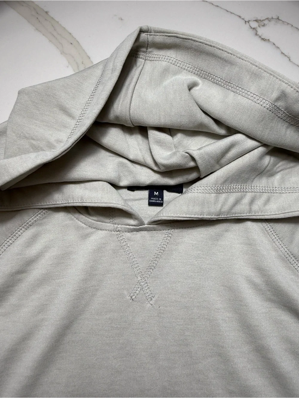 Sperry Light Gray Men's Hooded Performance Long-Sleeve Shirt